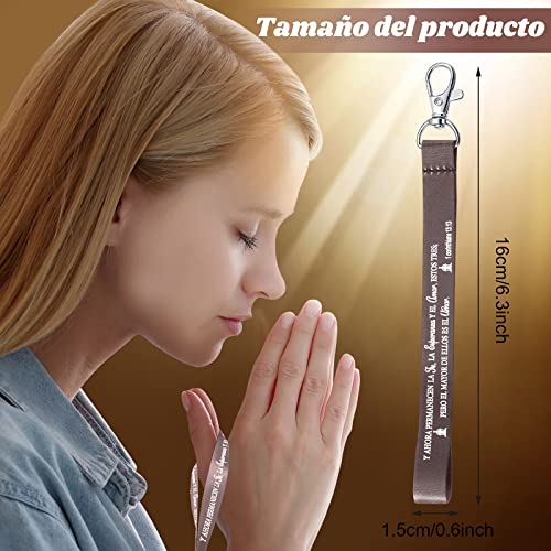 45 PCS Christian Keychains Bulk - color: Spanish