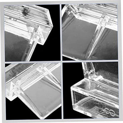 MERRYHAPY 16Pcs Acrylic Aquarium Lid Support Racks Fish Tank Cover Holders Durable and Easy to Install for Preventing Fish from Jumping