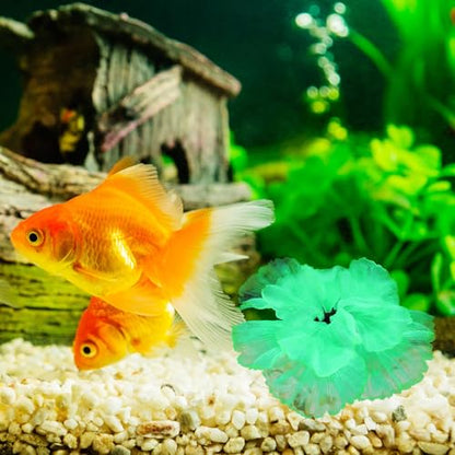 BESTonZON Silicone Aquarium Plant Ornament, Lifelike Fish Tank Aquatic Plant Decoration, Green Simulation Water Grass for Home and Pond Aquariums
