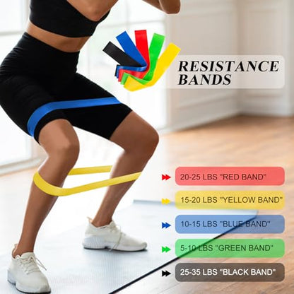 Soccer Training Equipment Set, 20 Feet 12 Rungs Pro Speed & Agility Ladder, Resistance Parachute, Jump Rope, 5 Resistance Bands with Carrying Bag