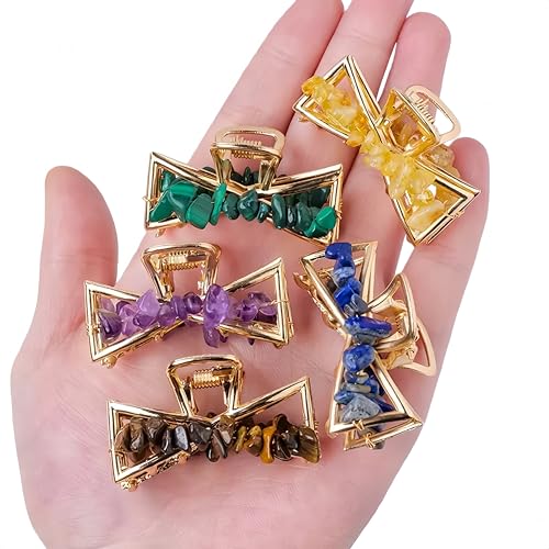 Natural Lapis Lazuli Elegant Gravel Crystal Decorative Jewelry,Crystals and Healing Stones,Use Everyday Hair Styling - color: Lapis Lazuli
