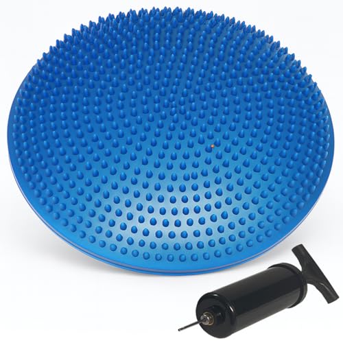 Ultimate Versatile 13" Latex-Free PVC Balance Disc Core Strengthening Tool for Home Gym, Fitness, Stability Training - Joint-Friendly Exercise Aid for Toning Muscles & Enhancing Workouts