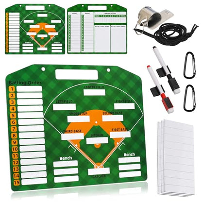 Desoto Dry Erase Double-Sided Premium Coaches Clipboard, Tactical Magnetic Board Kit, Magnetic Coaching Board, Coaches Gift for Coaches(Soccer, Football, Basketball, Baseball) - style: Baseball