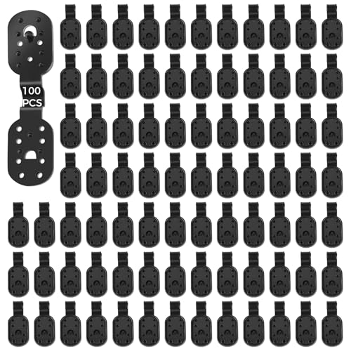 100 Pcs Netting Clips For Shade Cloth, Strong Plastic Snap Holders, Detachable Multi-Hole Wind Clips For Garden Canopies, Covers, And Outdoor Awnings