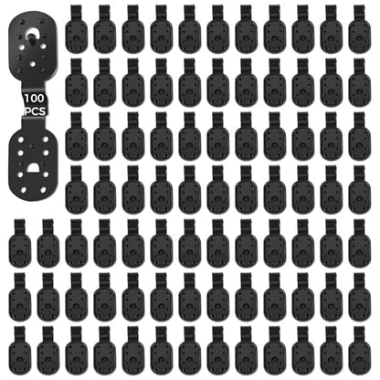 100 Pcs Netting Clips For Shade Cloth, Strong Plastic Snap Holders, Detachable Multi-Hole Wind Clips For Garden Canopies, Covers, And Outdoor Awnings