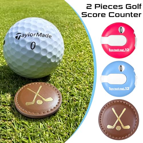 Mini Golf Score Counter with Reset – Easy Attach to Scorekeeper Gloves, Compact Stroke Tracker for Golf Games