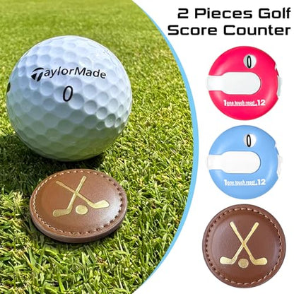Mini Golf Score Counter with Reset – Easy Attach to Scorekeeper Gloves, Compact Stroke Tracker for Golf Games