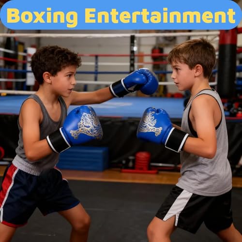 Boxing Gloves for Kids Kids Boxing Gloves Red Blue - color: blue, size: tiger picture