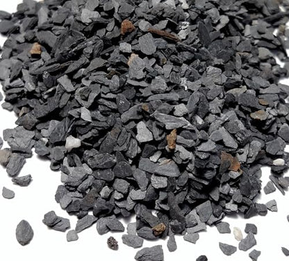 Small World Slate & Stone Aquarium Gravel - Natural Coarse Sand Substrate for Aquascaping Planted, Freshwater and Saltwater Tanks - Gravel Size Approx. 1/32" to 1/8" (6 lbs)