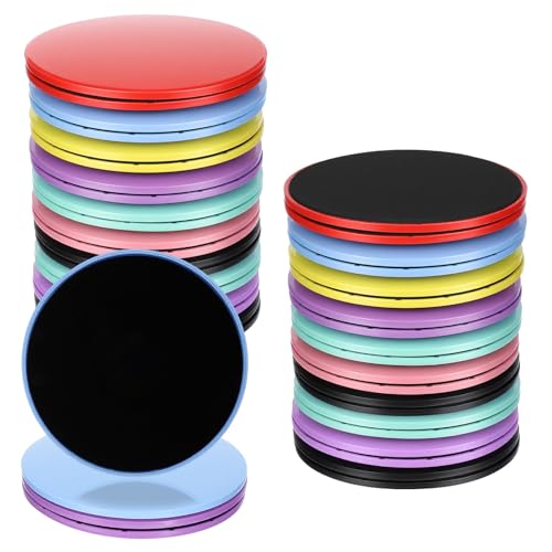 20Pcs Dual Sided Fitness Glider Sliders for Gym, Carpet & Hardwood Floors