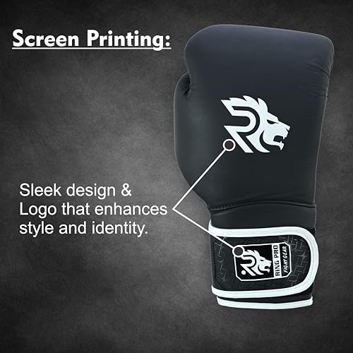 Smash Series Boxing Gloves for Men and Women Leather Training Sparring Gloves 10 oz 12 oz 14 oz 16 oz Kickboxing MMA Muay Thai Heavy Bag - color: Black, size: 16 oz