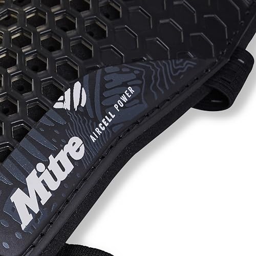 Mitre Unisex Soccer Shin Guards - color: Aircell Power Black/White, size: X-Large