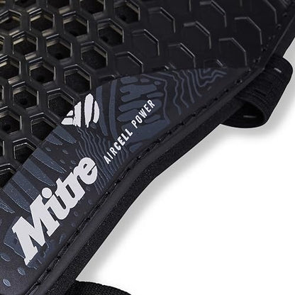 Mitre Unisex Soccer Shin Guards - color: Aircell Power Black/White, size: X-Large