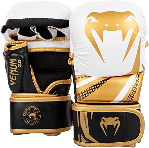 Venum Challenger 3.0 Sparring Gloves - color: White/Black/Gold, size: Large-X-Large