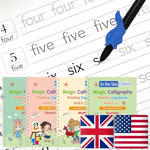 Magic Tracing Practice Workbook - 4 Trace Trek, English, Big - color: English, size: Big