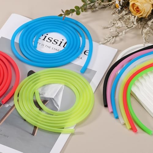 Aquarium Airline Tubing, 5/32"(4mm) ID x 1/4"(6mm) OD 4.9ft PVC Flexible Tube, (2Pcs, Red), Intended for Fish Tank Air Pump/Aquarium/Garden/Terrarium Pond - color: Red