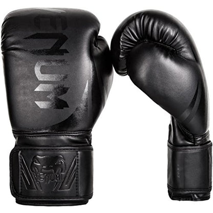 Venum Challenger Boxing Gloves - color: Black/Black, size: 16-Ounce, style: Challenger 2.0