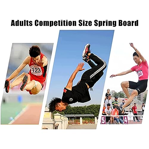 Heavy Duty Springboards Vault, Adult Wooden Home Gymnastics Springboards, 9 Steel Springs Martial Art Sport Equipment Big for Home Gym School