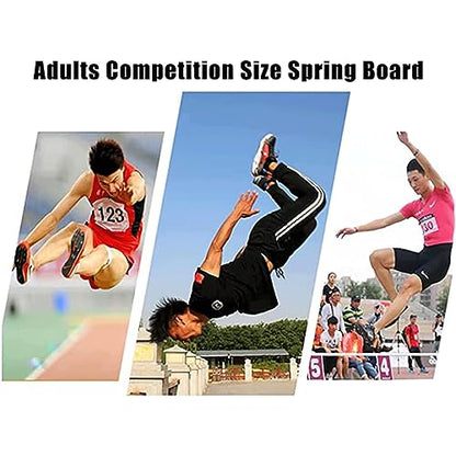 Heavy Duty Springboards Vault, Adult Wooden Home Gymnastics Springboards, 9 Steel Springs Martial Art Sport Equipment Big for Home Gym School