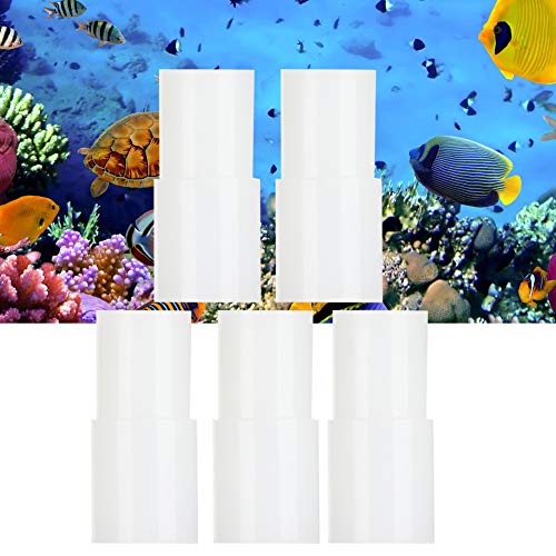 5 Pack Aquarium Pipe Adapters, Sturdy and Flexible Design, Suitable for 12mm 15mm and 19mm 22mm Tubing, Easy to Install, for Aquarium Setup (L) - size: L
