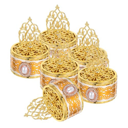 DOITOOL 6pcs Ramadan Candy Boxes Treat Storage Containers Arabian Party Favor Boxes for Weddings Birthdays Middle Eastern Sweet Cookie Wrap