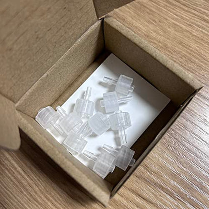 MEETOOT 10pcs Male Luer Lock 3/32" Polycarbonate Hose Barb Adapter for Laboratory Biochemical/Analytical Instruments, Food Machinery and Aquarium Equipment - size: 3/32Inch