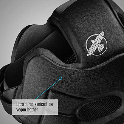 Hayabusa T3 Boxing Headgear Adjustable - color: Black, size: Medium