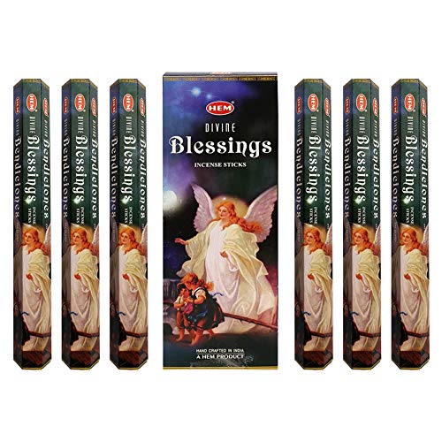 Divine Blessings Incense Sticks and Incense Stick Holder Bundle Insence Insense Hem Incense Sticks - color: Divine Blessings