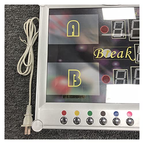 Digital Scoreboard, Multisport Indoor Scoreboard Snooker Pool Billiard Sport Game Electronic Scoreboard Counter with Wireless Remoute Controler