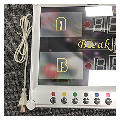 Digital Scoreboard, Multisport Indoor Scoreboard Snooker Pool Billiard Sport Game Electronic Scoreboard Counter with Wireless Remoute Controler