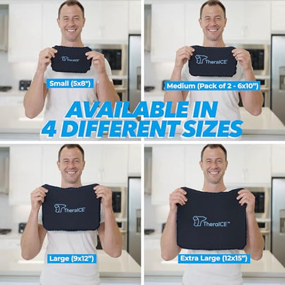 TheraICE PROpack Cold Therapy Reusable Cold Gel Ice Pack - Extra Large 12x15 - Great for Muscular Back Pain, Shoulder, Hip Knee - Oversized Multipurpose Cold Icepack for Minor Aches & Pains - size: Extra Large (Pack of 1)