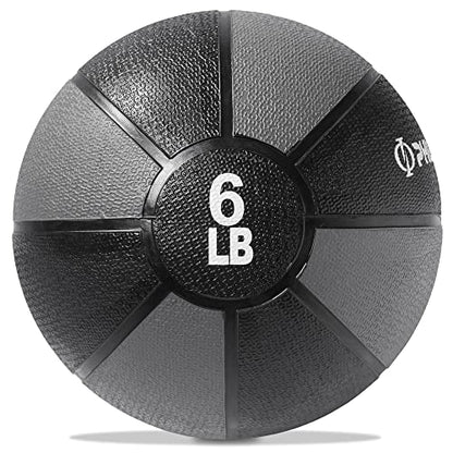 Philosophy Gym Medicine Ball - Weighted Fitness Non-Slip Ball - style: 6 LB