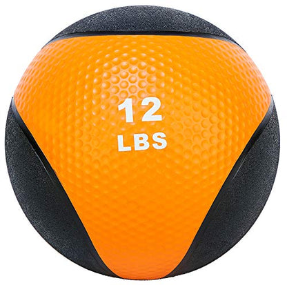Fitvids Slam Medicine Wall Balls Workout Exercise Fitness Weighted Balls for Cross Training, Strength and Conditioning Exercises, Cardio and Core Workouts - style: 12 Pounds