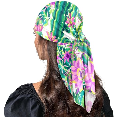 Head Scarf for Women,35" Large Square Hair Scarves Bandana Fashion Neck Scarf - color: Color 3