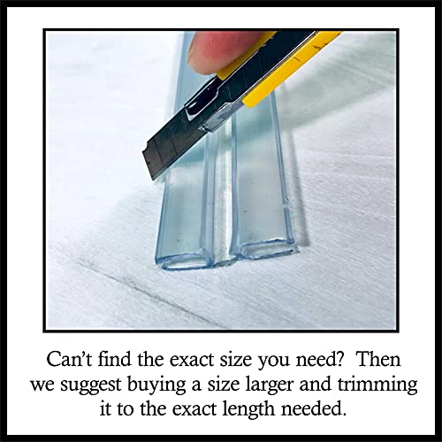 DistinctAndUnique Clear PVC Hinge Piano Style for 3/16" (4.5mm) Material, 48 Inch, 1 Piece No Screw or Glue Plastic Aquarium Lid Hinges for Plexiglass Panels, Golf Cart Windshield Hinge Acrylic Panels - color: Fits 1/8" - 3/16" (3mm-4.5mm) Thick material,