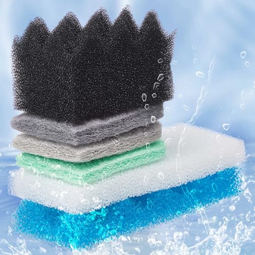 Threlaco 52 Pcs Replacement Filter Media Kit Compatible with Fluval 306/307 Aquarium Filters, Include Three Bio Sponge, Ammonia/Phosphate/Nitrite Remover, Towel and Grease - style: 306/307