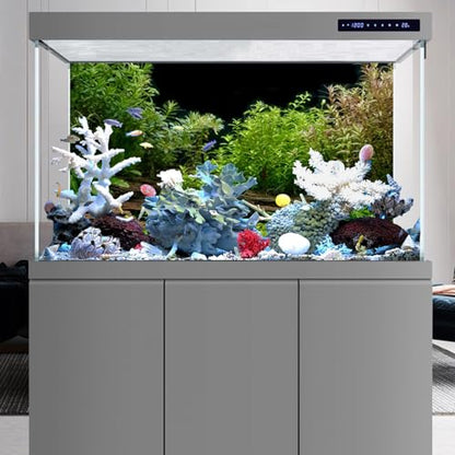 AWERT Aquarium Background River Bed & Lake Aquatic Plant Fish Tank Background Vinyl 30x18 inches - size: 30x18in/75x45cm