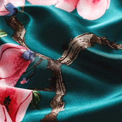 vimate 35" Square Silk Like Head Scarf - Women's Fashion Satin Scarf Bandana for Hair Wrapping at Night. - color: H#. Style--51