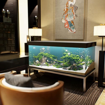 30 in X 60 in. Aquarium Stand | Industrial Style Aluminum Fish Tank Base with Open Frame Design - size: 30 W x 60 L x 12 H