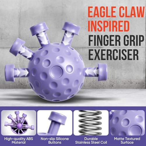 Grip Strength Trainer Kit, Forearm Strengthener & Hand Grip Strengthener | Finger Exerciser & Stretcher for Strength Training, Recovery & Flexibility - size: 10PCS