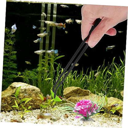 Abaodam 4Pcs Aquarium Cleaning Tool Manual Dropper and Tweezers Kit for Fish Tank Maintenance Pipette for Water Changes and Precision Tweezers for Plant Care
