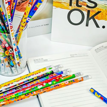 Cinrobiye 100 PCS End of the School Year Gifts for Students Graduation Pencils Pre K Preschool Kindergarten Wood Pencils Bulk Giveaways Prizes Gifts Supplies for Graduation Party - style: Grad100