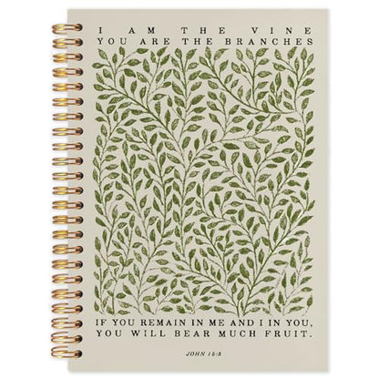 Likjad Christian Spiral Notebook Journal 5.5x8.3, Botanical Bible Scripture Journals for Writing, Religious Christian Gifts for Women, Bible Verse Hardcover Notebooks for Note Taking - color: Botanical Bible
