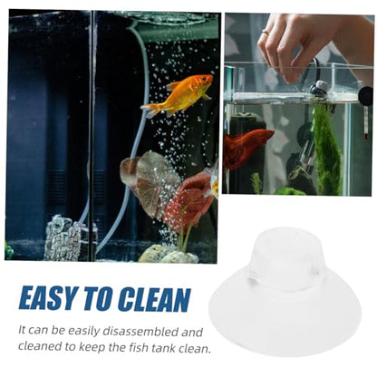 KESYOO 50pcs Fish Tank Feeder Cups Holders for Secure Feeding Aquariums Transparent Design for Elegant Look for Tanks - size: 2.60X2.60X1.50CM