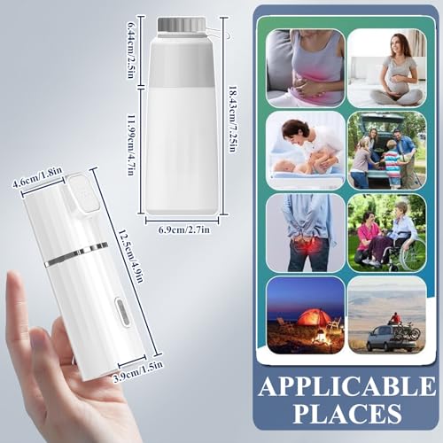 Electric Portable Bidet Sprayer,Travel Bidet Portable Rechargeable 800Mah,450Ml Peri Bottle,Dual Spray Modes,Toilet Butt Washer for Women Men Postpartum Personal Hygiene