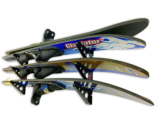 StoreYourBoard Water Ski Wall Mount Storage Rack, Waterski Gear Organization System, Horizontal Home and Garage Organizer