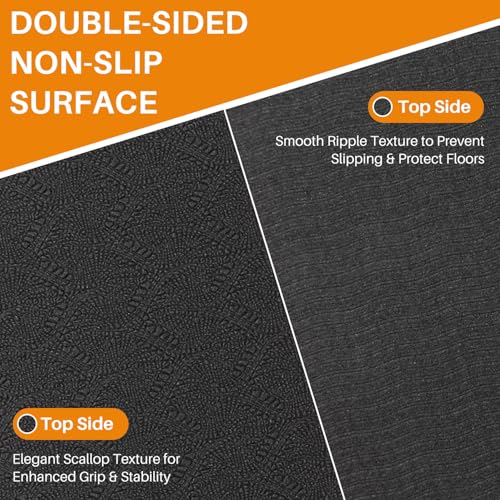 Walking Pad Mat for Carpet,6mm Thick,Bike Mat Compatible with Peloton Bike,Elliptical,Treadmill Mat,Under Exercise Bike Trainer Pad for Indoor Stationary Spin Bike Gym Equipment Hardwood Floor Carpet - size: 60"L x 24"W x 0.3"Th