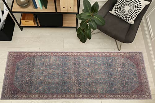 RugOver Machine Washable Area Rug, Pet-Friendly and Non-Slip Indoor Carpet for Kitchen, Bathroom, Living Room, Home Floor Decoration(Barn/Pine, 2'6" x 6'6") - color: 0048, size: 2'6" x 6'6"