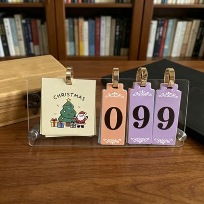Countdown Calendar for Festivals,Days Left Tracker for Holidays, Birthdays, Anniversaries, Vacation, Goals,Retirement, wedding, Christmas, school out,mother'day,father'day,halloween,new years，Suitable for offices, homes, and schools