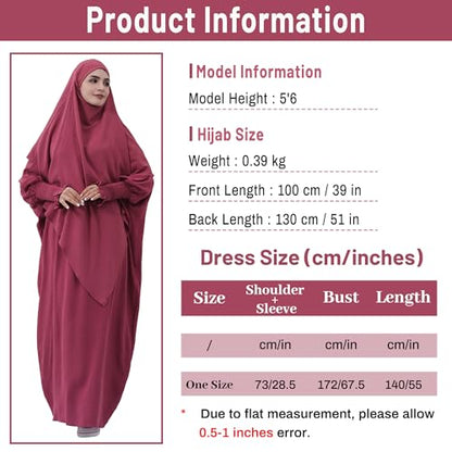 khalat Womens Muslim Prayer Dress Front Zipper Kaftan Islamic Robe Modest Solid Abayas for Women Muslim - color: Dark Green